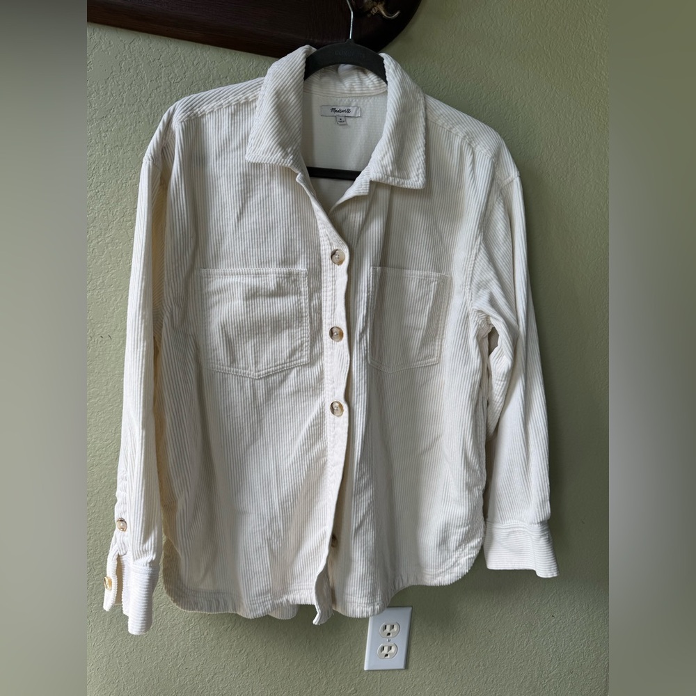 Madewell Ivory Corduroy Jacket- Never worn
